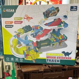 Dinosaur Urban Overpass Track - Multicolor